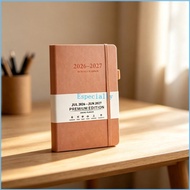 ESP 2026-2027 Daily Planner Jul 2026-Jun 2027 PU Academic Planner with Elastic Pen Slot 384 PagesFor