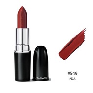 MAC 水漾潤澤 子彈頭唇膏口紅NO.549 PDA豆沙紅棕 1pc