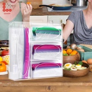 [Shiwaki3] Storage Bag Organizer Sandwich Bags Organizer for Quart Gallon Zipper Bags