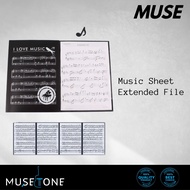 Music Score Holder A4 Size 4＋2 Page Expandable Piano Score Folder