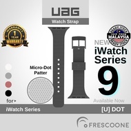 UAG [U] DOT Silicone Strap Replacement Watch Band for iWatch S9 Series 9 8 7 6 5 4 3 2 1 SE / 42 44 