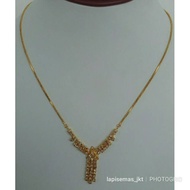 24k gold plated ribbon necklace