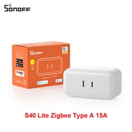 【Exclusive Limited Edition】 SONOFF S40 Lite 15A ZigBee Smart Socket Wireless Plug MINI Compact Work 