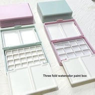 Watercolor Paint Sub-Packing Box Plastic Box 2ml12 Colors 1ml24 Colors with Grid with Palette Stacke