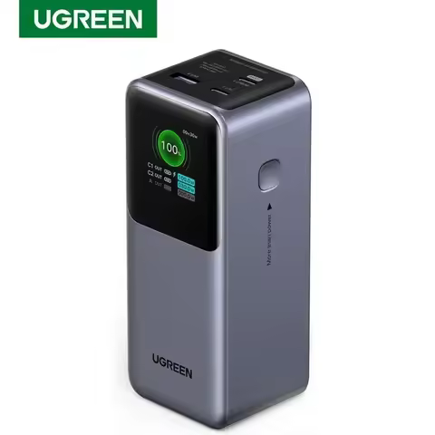 UGREEN Nexode Power Bank 20000mAh 130W Fast Charging Power Station High Capacity LED Display Power B