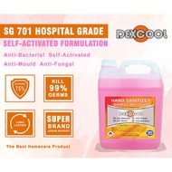 PROMOTION# FREE SHIPPING::Hand Sanitizer - 5L, 75% Alcohol- Rinse Free [HOSPITAL GRADE]