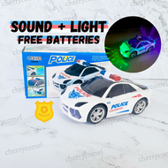 [FREE BATTERIES] Police Car with Sound & Lights & Siren Kereta Polis Toy Cars