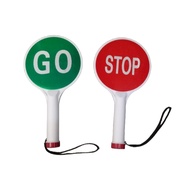 stop & go signal warning traffic sign Handheld Stop Go command sign for traffic safety