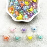 Mote Manik Manik Acrylic Isi Warna Dalam Kilat asesories tambahan pembuat gelang kalung dll