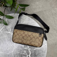 TÚI ĐEO CHÉO COACH NAM GRAHAM CROSSBODY CANVAS ĐEN - C4149 CHÍNH HÃNG