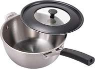 Kai O.E.C DY5203 KAI IH Compatible Single Hand Pot, 7.1 inches (18 cm), Lid Included