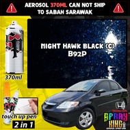 B92P Night Hawk Black ( Touch Up Pen Honda City 4 Generation ) Car Spray Paint Restore Scratched Bod