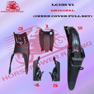 LC135 V1 (ORIGINAL) YAMAHA LC MATT BLACK INNER COVER FULL SET (1-5)
