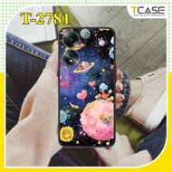 Oppo A58 4G, A58 5G/ A58X case with galaxy and astronaut print | Shockproof camera protection case