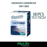 HENNSON DRY BED UNDERPAD 75 X 75CM 10PCS