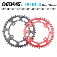Deckas 104BCD Chainring Oval / Round Wide Narrow Chainwheel MTB Mountain Bike Bicycle 32T-52T Cranks