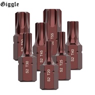 【GIG】T20/25/30/40/45/50/55 Electric Screwdriver Bits Hex Shank Batch Head Bits Tools