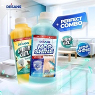 DESANS Combo Pembersih Rumah (Pine Gel 1KG + Mop Shine 1KG) – Anti Bakteria, Harum, Bersih Kilat & M
