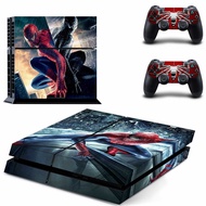 Spiderman Vinyl Decal PS4 Skin Sticker for Playstation 4 PS4 Console Protection Film and 2Pcs Controller Protective Skins