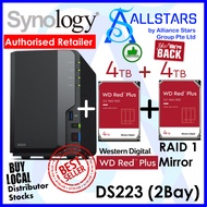 (ALLSTARS : We are Back / Storage NAS PROMO) Synology DS223  (2x4TB NAS HDD) 2 Bay Diskstation NAS (