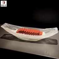 商用船形玻璃盤子創意特色意境火鍋粉絲鴨血專用餐具水晶刺身冰盤