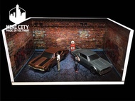 Mô hình bãi đậu xe châu âu 1/64