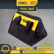 Deli Tool Bags / Tas Perkakas 16 inch Bahan Kain Oxford Multifungsi Tahan lama DL-P2 /Alat Perkakas
