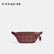 COACH กระเป๋าคาดเอว/กระเป๋าคาดอกรุ่น Warren Belt Bag In Signature Chambray สีแดง CG994 B4WN