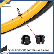SEV 8Pcs Air Nozzle Adapter American to French Type High Strength Pressure Resistance Valve Conversion Plastic MTB Road Bike Valve Rim Bike Parts
