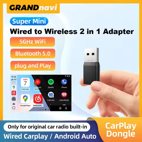 Mini Wireless CarPlay Adapter Android Auto Wireless Dongle Wifi 5.8G Auto Connect Box For iphone And