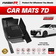 Fusion R 7D Car Carpet bmw 735i 2024 Premium Full Set Luggage Car Carpet Custom FIT Mats