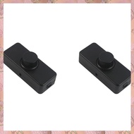 (NVIS) 2X Inline LED Dimmer Switch Built-in Rotary ON/OFF and Knob Control Dimmer for Dimmable 3-100