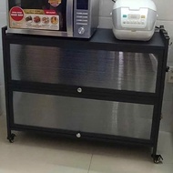 Kệ tủ đa năng kệ tủ bếp có cửa chống bụi tiện lợi bằng thép cacbon sơn tĩnh điện cao cấp