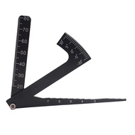 Metal 3 in 1 RC Scale Adjustable Measurement Wheel Height Rim Camber Gauge Angle Ruler Tool for 1/8 