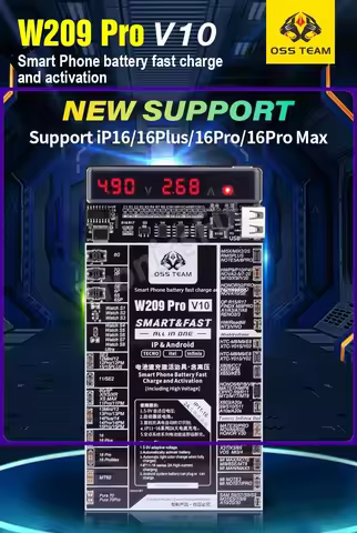 OSS W209 Pro V10 Battery Activation Board for iPhone X-16PM IWatch S1-S8 Xiaomi Samsung Fast Chargin