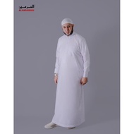 AL Haramain Adult Men's Robe / Gamis Cuff Series (1085) | White V1 MRS02