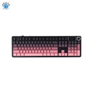 AULA F108 F108 Pro Wireless Mechanical Keyboard Gradient Pink Gray Wood Switch V3