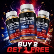 Creatine Monohydrate Supplements, with Creatine HCL & HMB, Build Lean Muscle, Raise Stamina, Hasten 