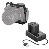 Bundle: SmallRig Full Camera Cage for Sony A7R V, A7 IV, A7R IV, A7S III, A1 and SmallRig NP-FZ100 C