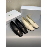 Genuine Leather Heel Shoes DANDT Fashion Calfskin Simple Square Toe Kitten (23 OCT Luc) Same Style P