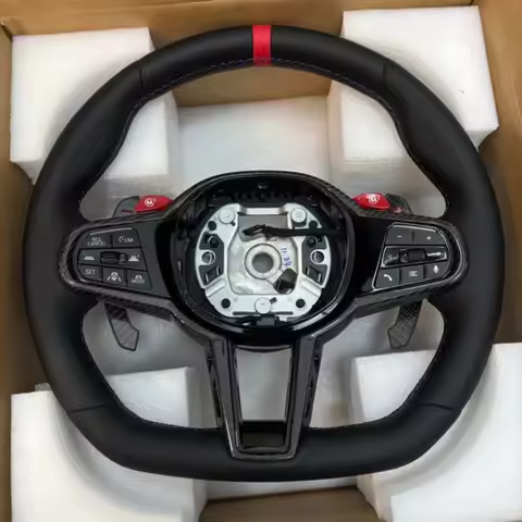 CS Leather Car Steering Wheel For BMW M40i M340i M135i X3 X4 X5 X6 G02 G05 G06 G20 G21 G22 G26 G29 G
