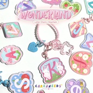 Wonderland Initial Charm By Carenneeds | Alphabet Keychain | Letter Keychain | Bag Charm