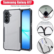4 in 1 Samsung Galaxy A17 เคสโทรศัพท์กันกระแทกสําหรับSamsung A17 A16 A06 A07 Full Coverageกระจกนิรภั