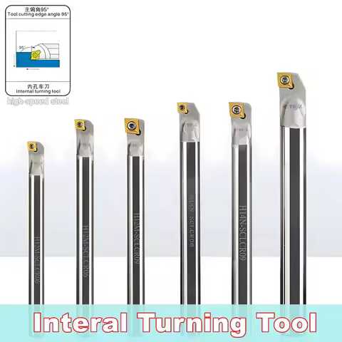 TUOZ SCLCR/SCLCL 95° HSS Shockproof Tool Holder H05H H12M H16Q H25S CNC Internal Turning Shank Fits 