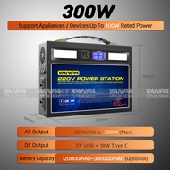 【ship from Selangor】VANPA Power Station 300W/700W/1200W Portable Charge 220V Output Backup Battery S