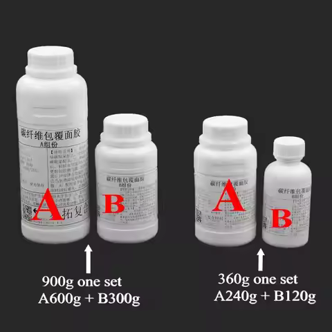 Carbon fiber resin epoxy E51 3:1 AB Glue High gloss easy to penetrate Forhandmade DIY Carbon fiber s