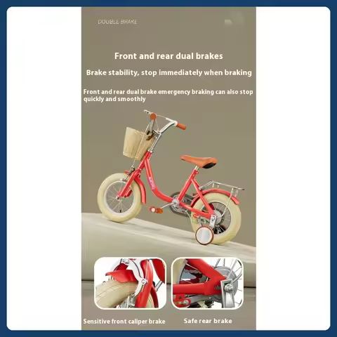 Kids Bicycle Girl Bicycle 2-6-9 Year Old Princess Bicycle