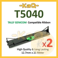 2x T5040 Tally Genicom 5040 T 5040 Compatible Ink Ribbon for Passbook Dotmatrix Printer ( 043393 ) H