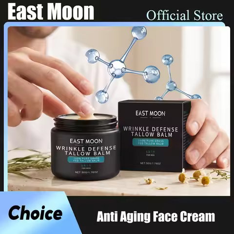 East Moon Beef Tallow Face Cream Anti Aging Facial Care Deep Moisturize Nourish Remove Skin Fine Lin