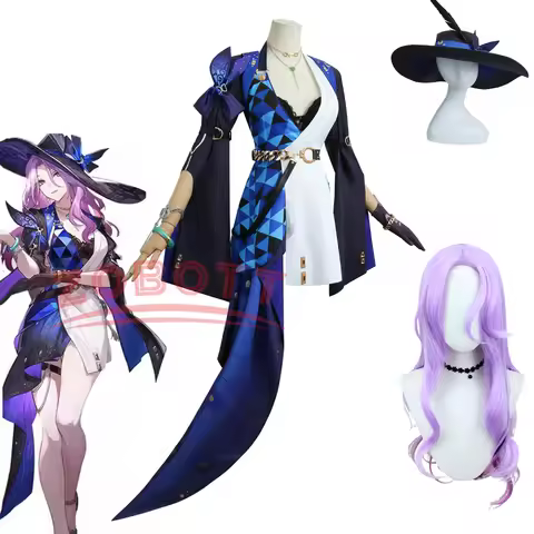 Honkai: Star Rail Cosplay Jade Cosplay Costume Wig Jade Dress With Hat Necklace Prop Women Halloween